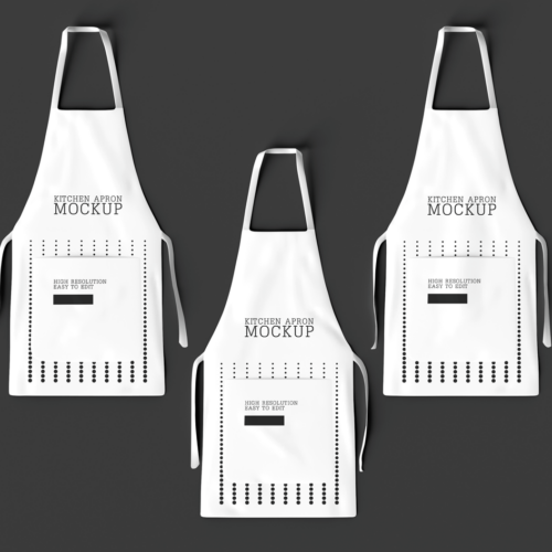 Tablier de cuisine blanc